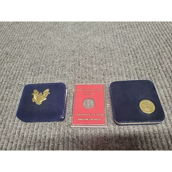 Us Mint Other - US Mint 2003‎ American Eagle $5 Gold Coin Box Bicentennial Medal Holder NO COINS